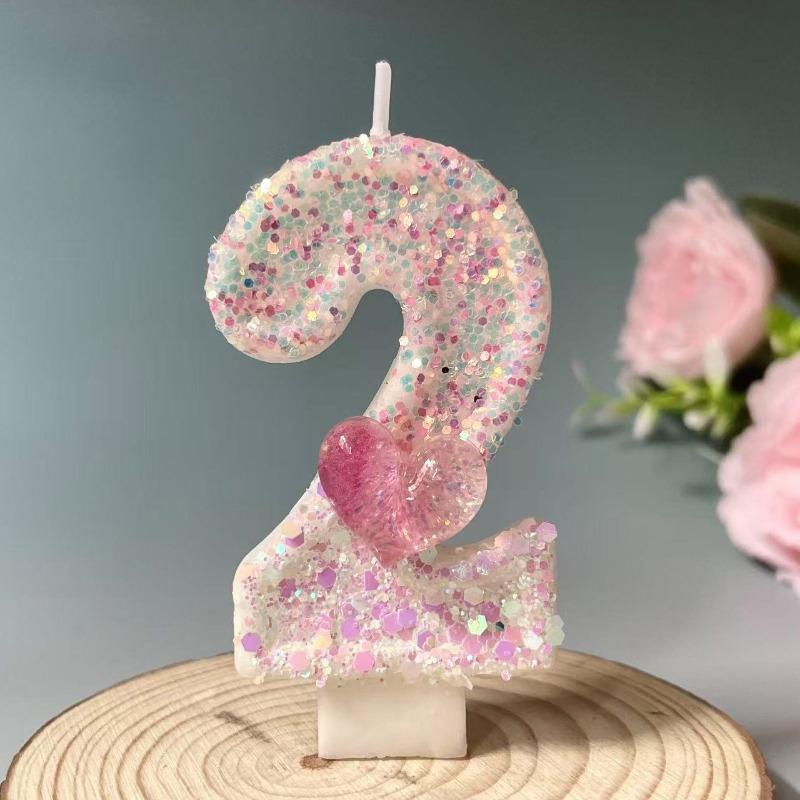 Creative Digital Candles Romantic Love Cute Styling Birthday Cake Candles