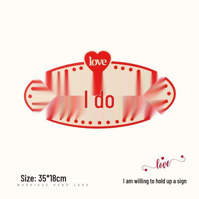 Bridal Party Wedding Photo Props: Bride, Bridesmaid & Groomsman Handheld Signs for Group Photos & Proposal Games