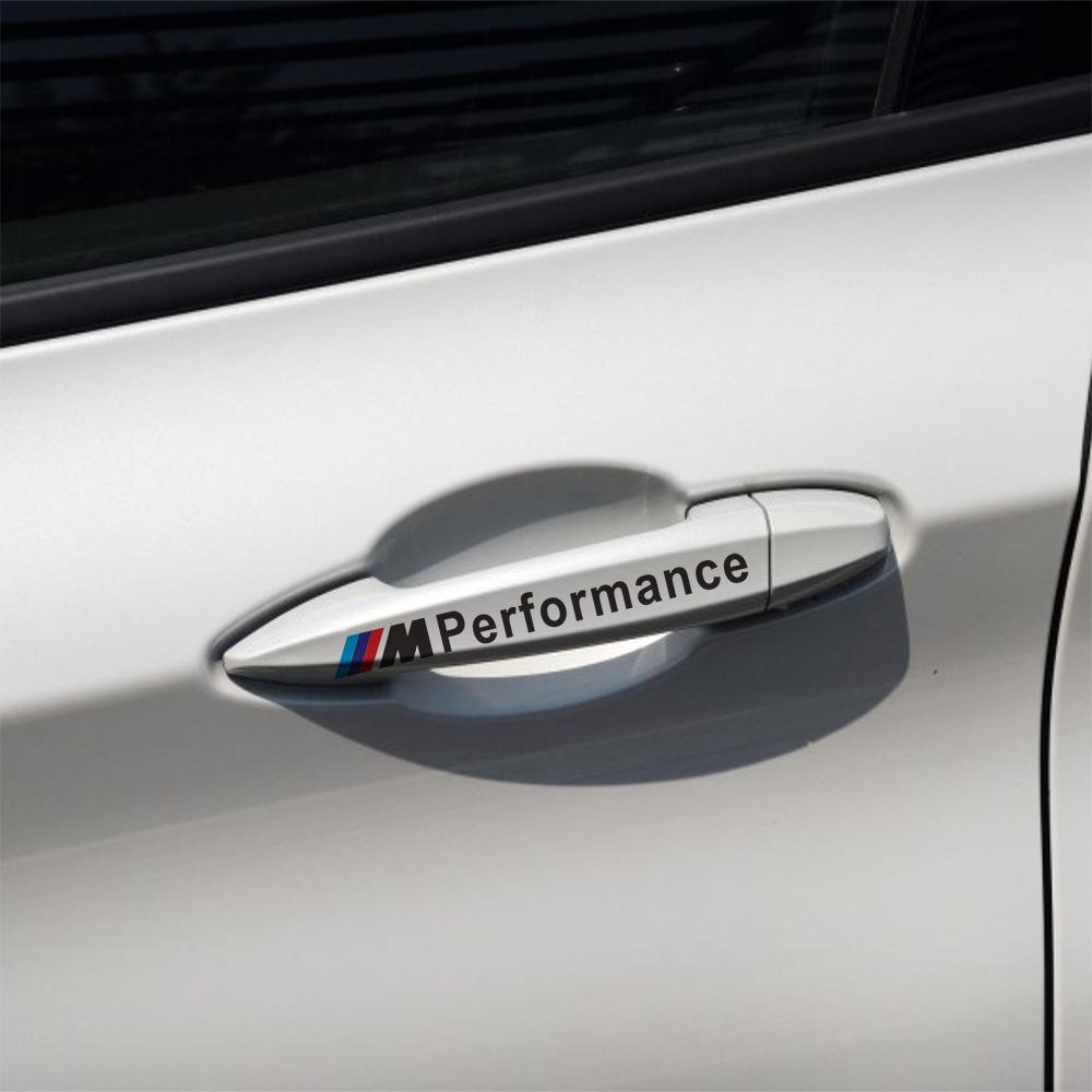 4pcs Car Door Handle Transparent 3D Stickers For BMW M M3 M4 M5 E39 E60 E90 E46 E36 X1 X5 X3 X7 X6 F10 F20 F30 G20 G30 Performance