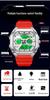 Sanda Men's Multifunctional Waterproof Electronic Watch - Trendy Timer with Dual Display & Three-Time Zone Outdoor Alarm.