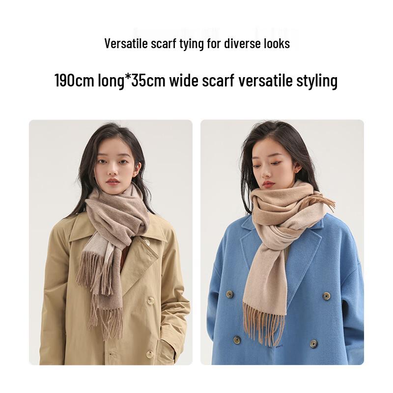 Mulxi Women's Luxury 100% Wool Scarf