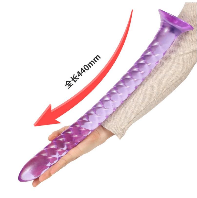 Silicone Spiral Backdoor Beads Plug - Erotic & Soft Masturbation Toy.