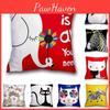Waterproof Peachskin Cartoon Pillow Cover Soft Durable For Living Room Sofa