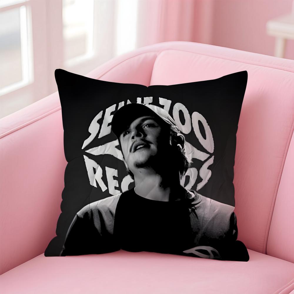Conscious French Rapper Singer NNekfeu Cushion Cover Pillow Case Soft Skin Friendly Fabric Concealed Zipper