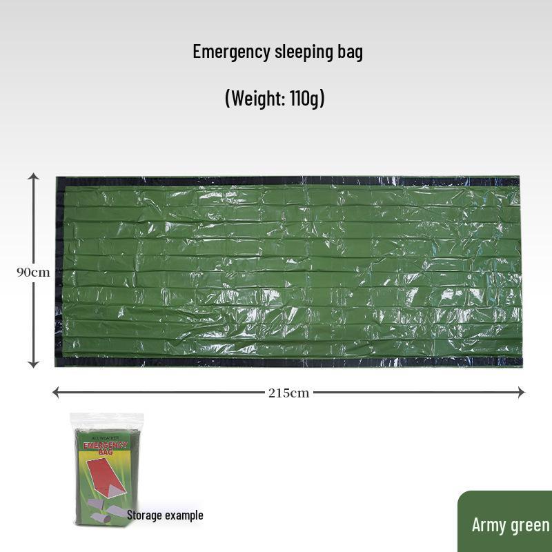 Outdoor Camping Emergency Reflective Sleeping Bag and Insulation Mat 91*213 cm