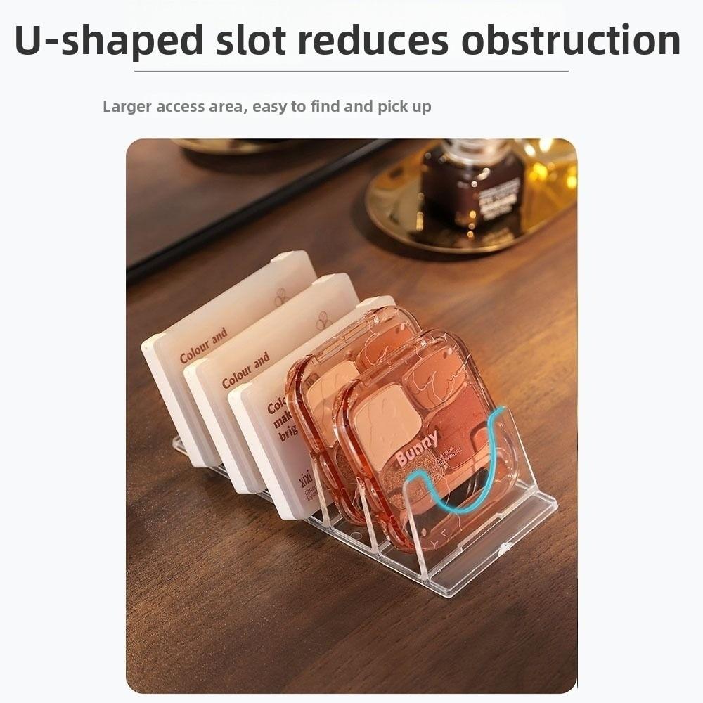 Multi-Function Cosmetic Stand Acrylic Blush Powder Storage Tray Durable Cosmetics Tools Stand