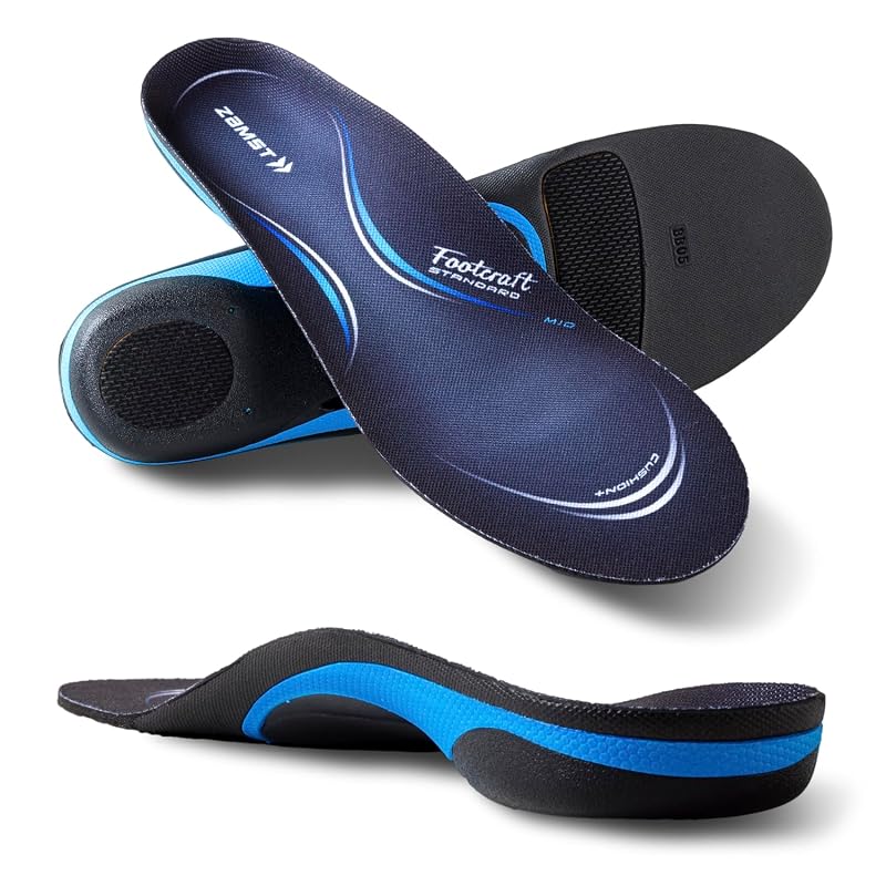 ZAMST Footcraft Series Insoles, Size LL (27.0cm-28.5cm), Shock-Absorbing Cushioned Arch Support (MIDDLE), Unisex.