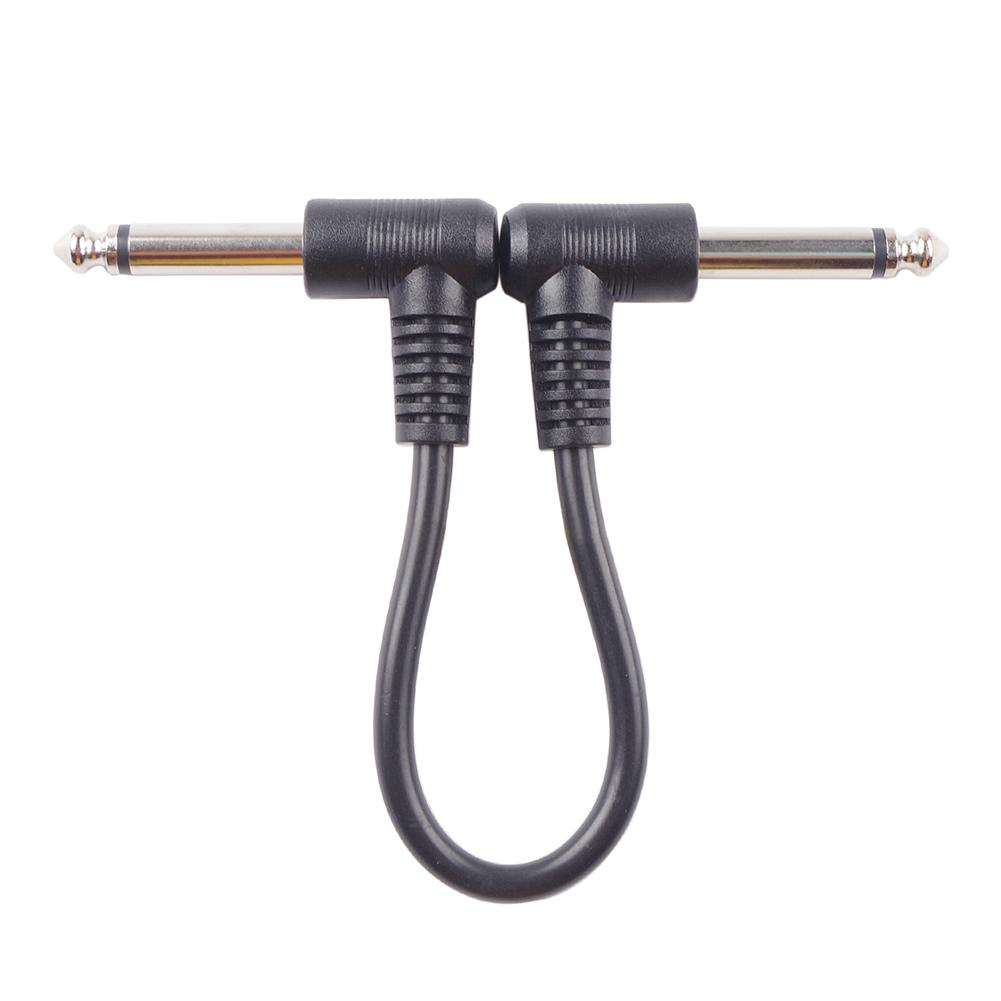 Guitar Cables Effect Pedal Cables 6.35mm 1/4” Connectors Guitar Pedal Instrument Cable For Electric Bass Speaker Amplifier