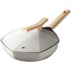 CarterMark Maple Leaf Series 24CM Hexagonal Non-stick Frying Pan with Lid