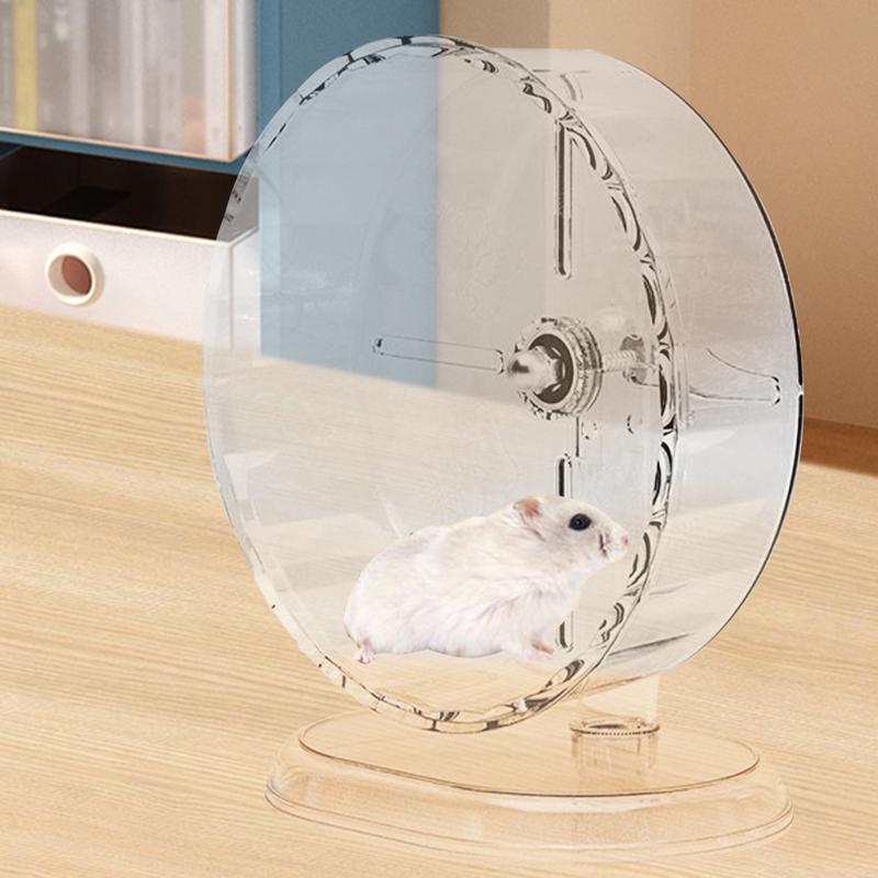 Hamster Silent Wheel Quiet Spinner Small Animals Exercise Wheels Super Quiet Hedgehog Acrylic Silent Spin With Height Adjustable