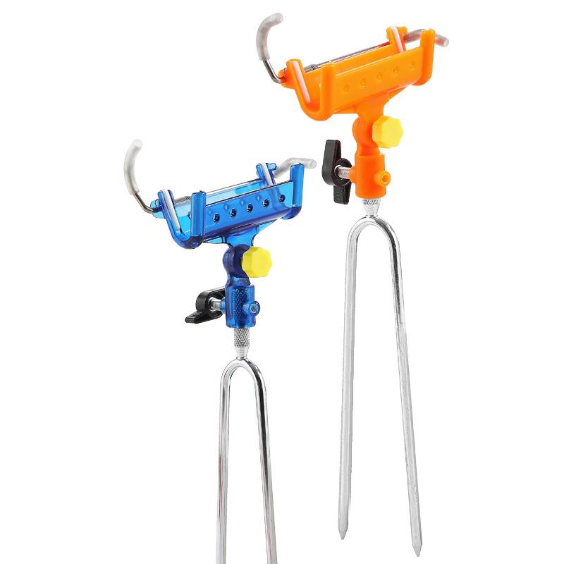 360Degree Rotatable Adjustable Fishing Rod Holders Self-Locking Fish Pole Bracket Ground Bank Fishing Rod Rack Stand Fish Pole Holder