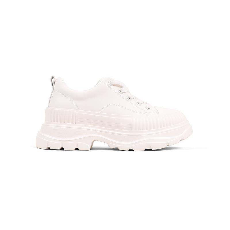 

Cowhide version~ casual thick-soled heightening little white shoes for women s 2025 autumn and winter new popular versatile sports and leisure shoes 35
