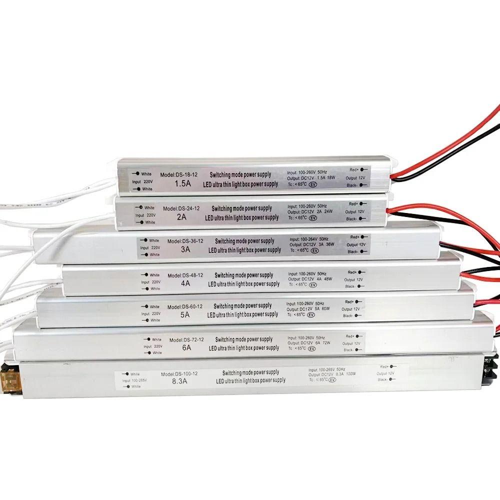 1Pcs 24W 36W 48W 60W 100W Switching LED Driver Lighting Transformer  For LED Light Strip Lamp