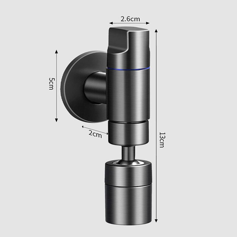 Stainless Steel In-wall Single Cold Water Tap Mop Pool Faucet Bathroom Cleaning Room Faucet Mini Space Saving