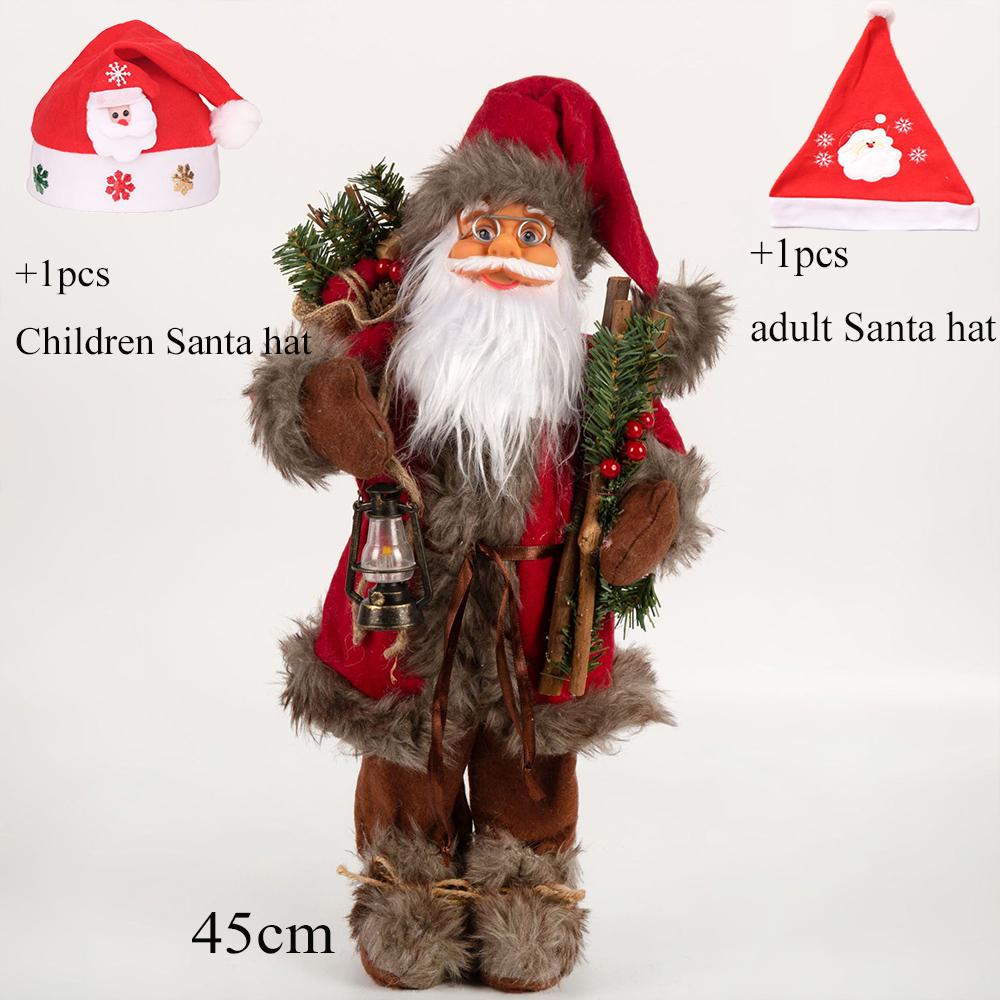 2025 Santa Claus Doll Indoor and Outdoor Christmas Tree Home Mall Window Decorations Ornaments Children's New Year Party Gift