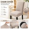 Jacquard Stretch Dining Chair Cover Woven Fabric Chair Slipcover Jacquard Chair Cover  Dining Room