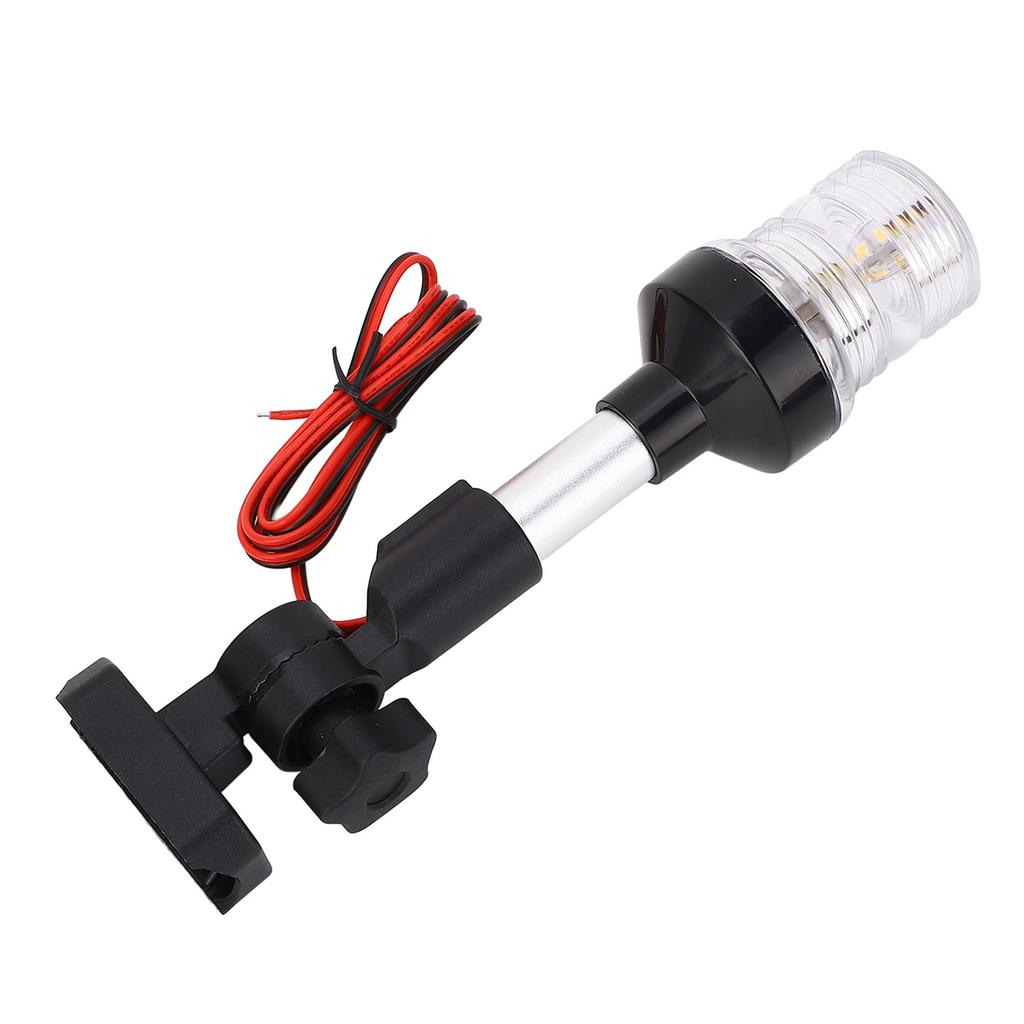 Anchor Light IP67 Waterproof White Light LED 3NM Visibility All Round Fold Down Boat Stern Light for Pontoons Flat