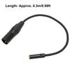 Male To Female Connector 3Pin XLR Male To 3.5mm Female Calbe Nylon Woven Audio Cable  for Mixers