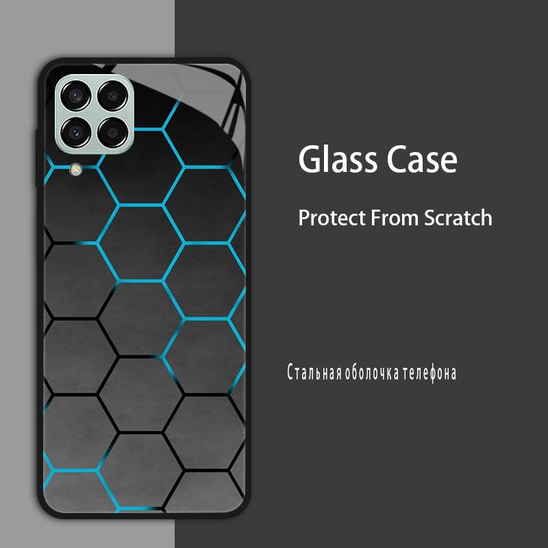 M53 5G Case For Samsung Galaxy M53 Case for Samsung M33 Tmepered Glass Case Fundas For Galaxy M23 A12 M12 A22 5G F23 Phone Cases