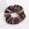 1 PC Velvet Scrunchies Rope For Women Girls Solid Hair Ties Big Ponytail Holders Headband Black Coffee Hair Band Accessories