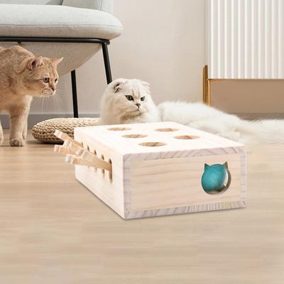 Cat Toy Whack Mole Cat Scratching Board Toy Interactive Rest Play Funny Cat Interactive Multifunctional Cat Supplies