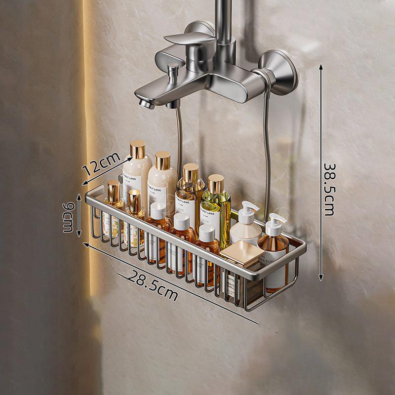 Bathroom Rack Punch-free Bathroom Shower Rack Shower Gel Shampoo Shower Water Hanging Basket Shower Room Storage
