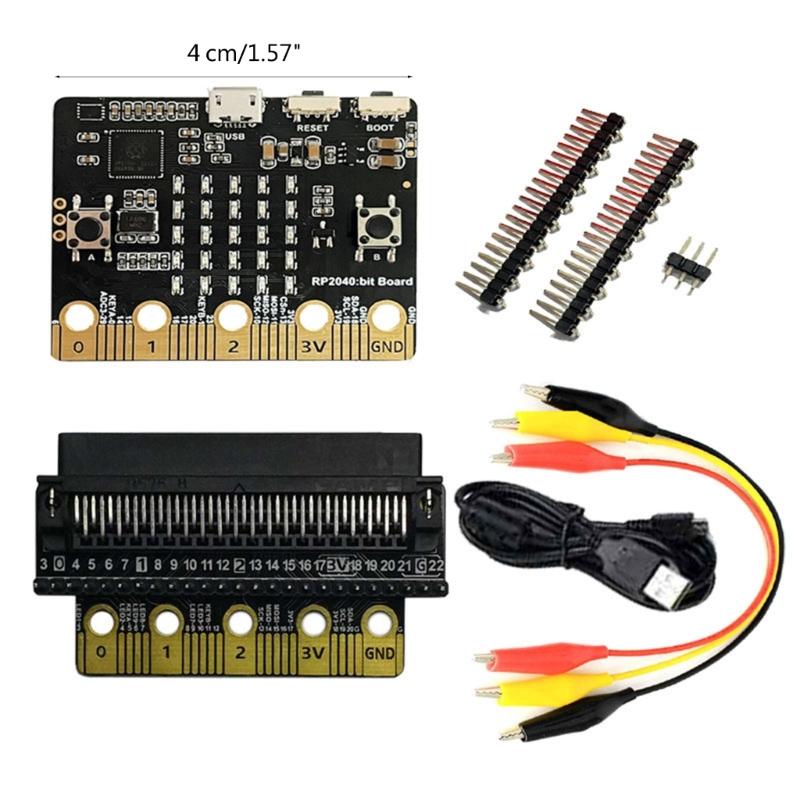For RPi RP2040 Bit Development Board RP2040 Processor Micro:Bit Expansion Board Low Power for Programming Accessory