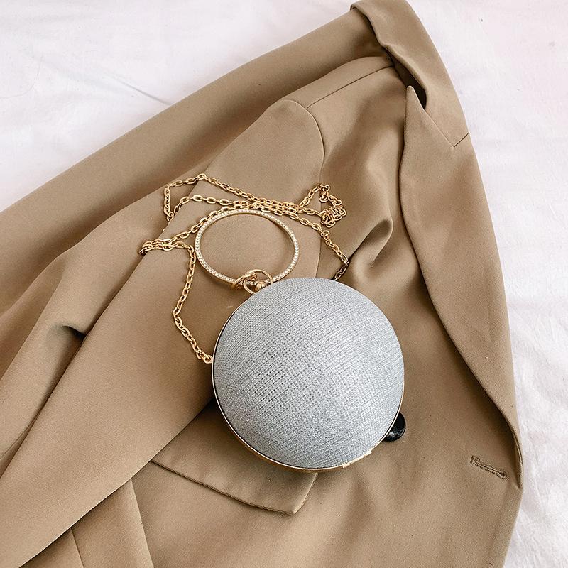 Premium sense bag women's super foreign fashion versatile chain messenger bag one shoulder portable ball personality