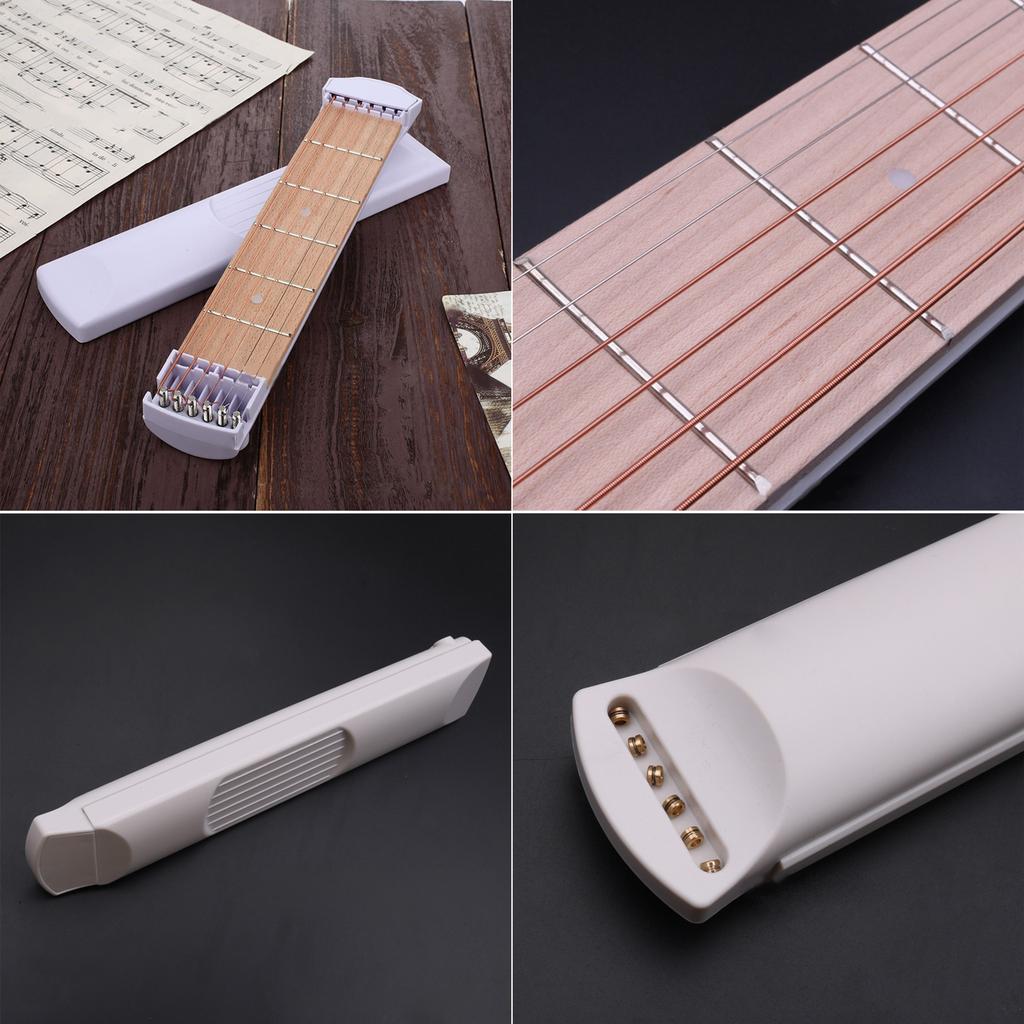 Pocket Guitar Trainer, 6 Fret Mini Portable Pocket Guitar Practice Neck Guitar Practice Tool Pocket Guitar Chord Trainer
