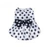 Pet Clothing Dog Girl Boy Summer Dress Polyester Flower Pattern Pet Apparel