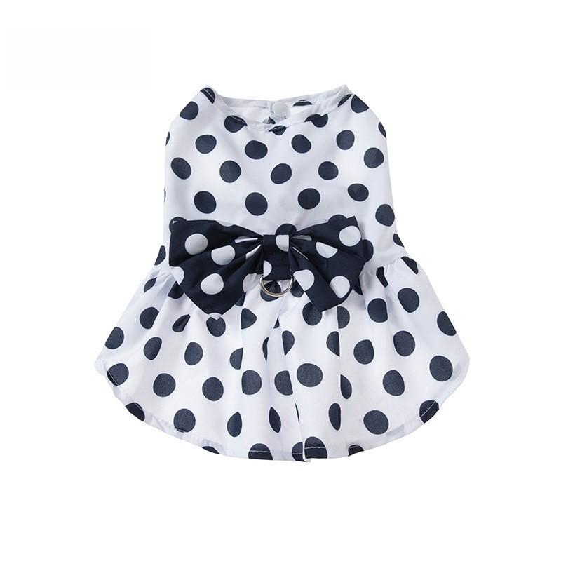 Pet Clothing Dog Girl Boy Summer Dress Polyester Flower Pattern Pet Apparel