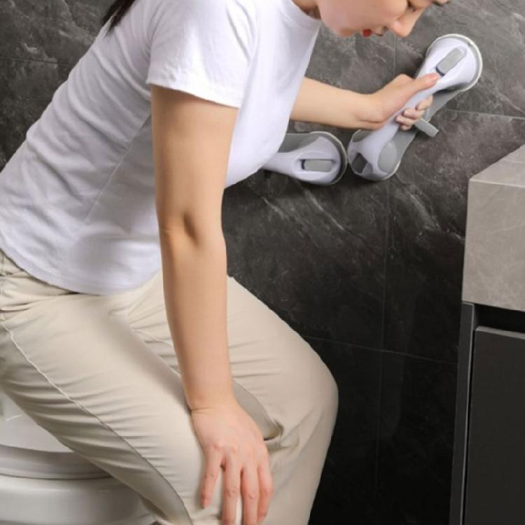 Suction Cup Bathroom Rails Wall Mounted Grab Bar Removable Shower Handrails Shower Safety Handrails Easy to Install