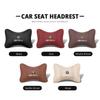 Car Stickers For Alfa Romeo 1Pcs Pu Leather Car Neck Pillow Auto Emblem Headrest For Alfa Romeo Giulietta 159 Mito Giulia Stelvi