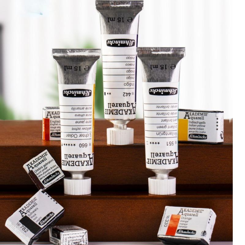 15ml 6-Farben Deutscher Schmincke Aquarellpigment Fällungsfarbe Abteilung College Kunst Aquarellmalerei Kreationsfarben
