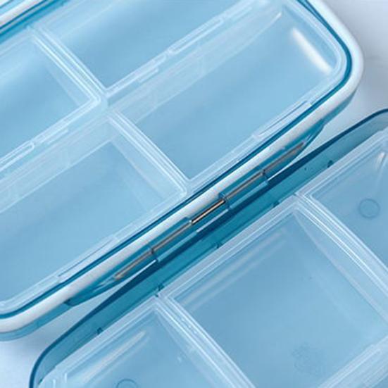 8 Grids Pill Box Classified Large Capacity Dust-proof Independent Division Pill Case for Travel