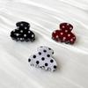 Cute Polka Dot Hair Claw Non-Slip Acrylic Hair Clamps New Mini Hair Clips  For Women