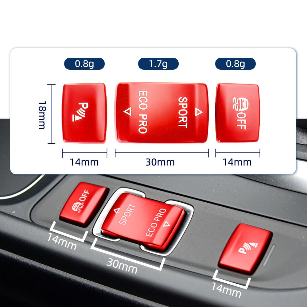 Car ESP Antislip Switch Sport Buttons Radar Sensor Key For BMW 1 2 3 4 Series F20 F22 F30 F34 F35 F32 Red Sports OE 61319252912