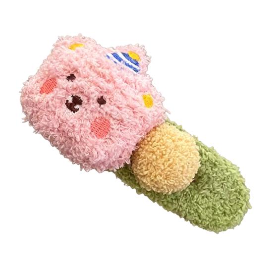 Colorful Lamb Headband Anti-Slip Soft Plush Face Washing Hair Pin Cartoon Bear Decor Makeup Hair Hoop