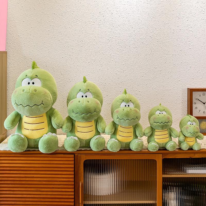 Green Dinosaur Cartoon Plush Doll Childrens Birthday Gift Toy Decoration Room