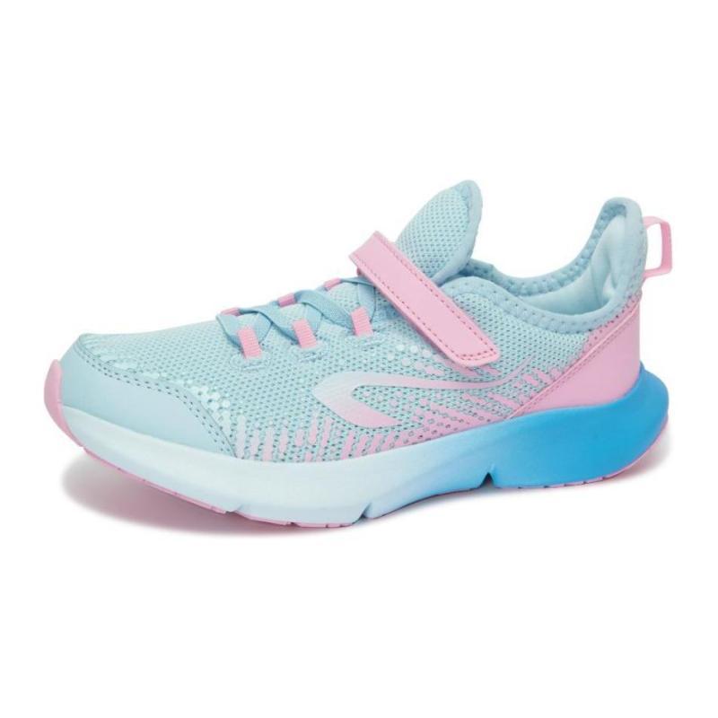 

DECATHLON Velcro Comfortable and Versatile Shock-absorbing and wear-resistant low-top running shoes blue pink children 30