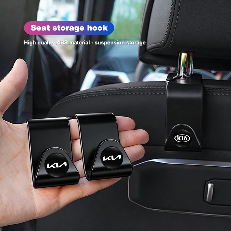 2Pcs Car Hook Interior Items Seat Back Storage Bracket Valve For KIA K5 K9 Sorento Ceed Sportage Carnival Stinger Forte Cadenza sdvc80