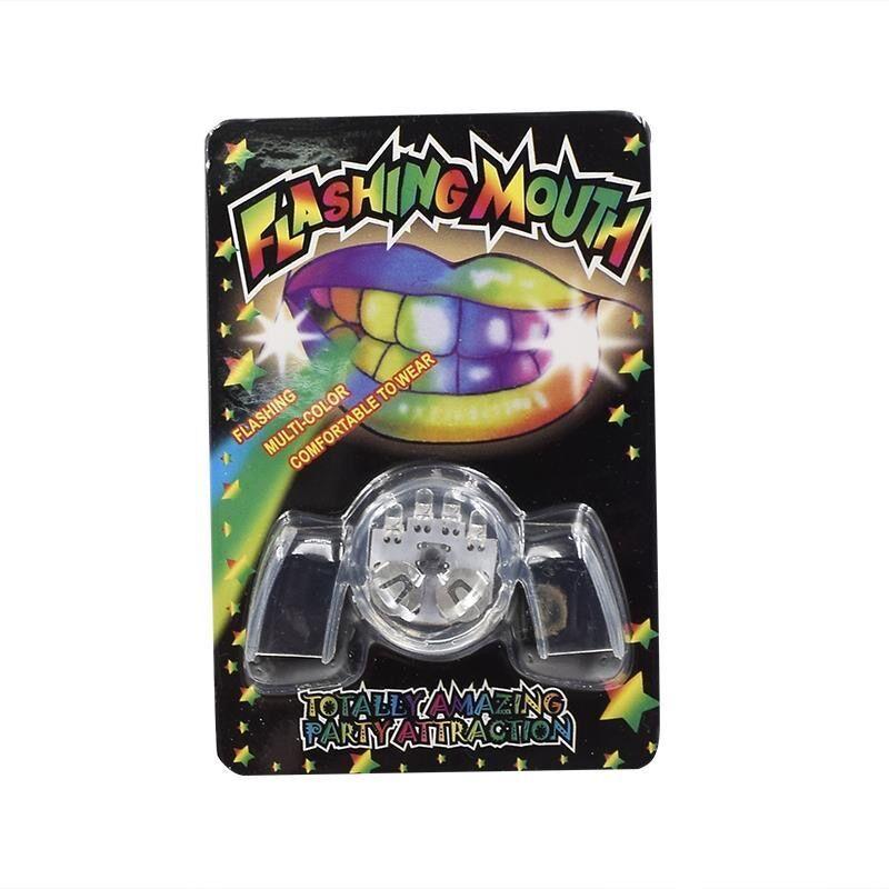 

1 шт. Светодиодная мигающая защита для зубов, светящиеся зубы, светодиодные мигающие дентальные грилзы, назубник, Хэллоуин, вечеринка, рейв, светящаяся вечеринка