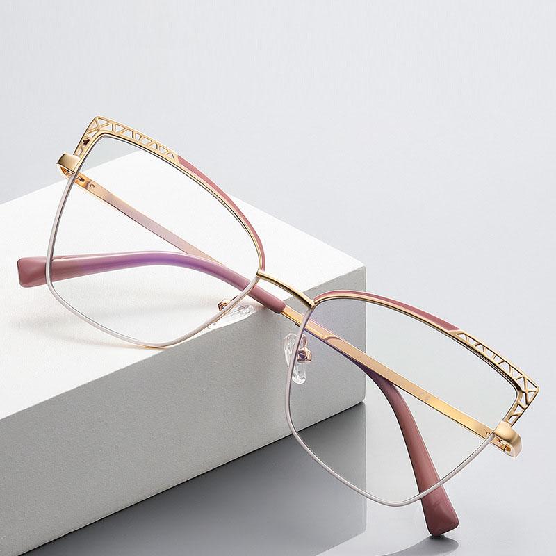 New Style Fashionable Cat-eye Hollow-out Design Anti-blue Light Glasses