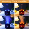 Flame Air Humidifier Jellyfish Electric Aroma Diffuser Lava Volcano Design Flame Effect Air Diffuser Mist Maker Machine