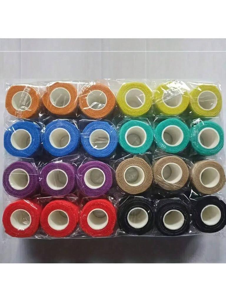 6/12 Rolls Self Adhesive Bandage Wrap Cohesive Breathable Vet Wrap For Sport Wounds 2 X 5 Yards Athletic Support