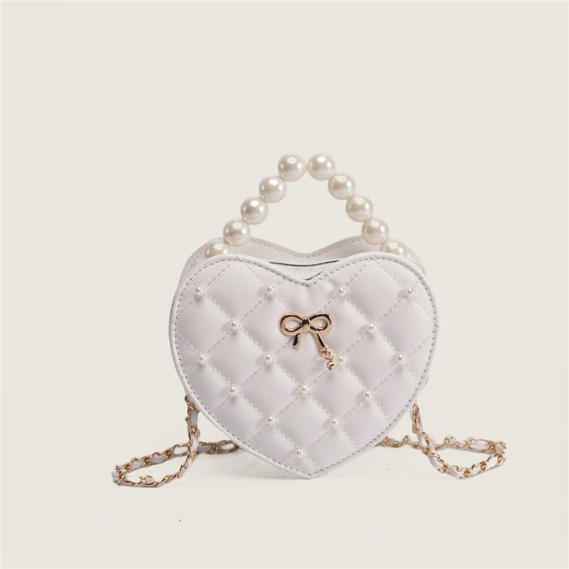 

Женская сумка Tooxika Heart Pearl, мини-сумка через плечо с цепочкой белый