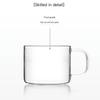 SAMADOYO Thickened Heat-resistant Glass Kungfu Tea Cup, Baijiu Cup, Small Cup, Tea Belt, Transparent Glass Water