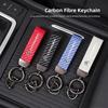 Car Badge Carbon Fiber Keychain Car Styling Custom Key Ring For Grand Picasso Jumper Cactus Saxo 2CV VTS DS3 DS4 DS5 RD3