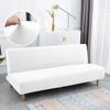 New Solid Color Sofa Bed Cover Elastic Armless Couch Cover Spandex Jacquard Non-slip Slipcovers Washable Sofa Protector For Home