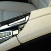 Car Center Console Storage Trim Strip Armrest Box Trim for BMW 5 Series F10 F11 F18 2010-2017 Creamy White 51169216858